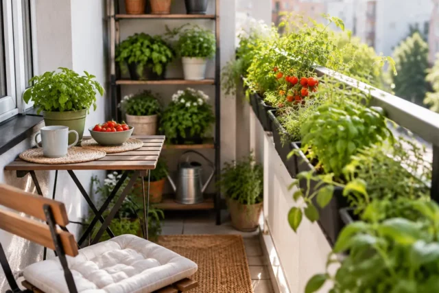 Cum să amenajezi o grădină mică pe balcon: ghid practic pentru un balcon îngust productiv